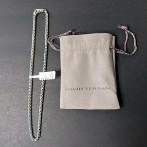 David Yuman Sterling .925 Silver Rope Necklace NWT